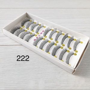 【$40 for 3】
#222 Handmade Eyelashes 10 Pairs/ pack